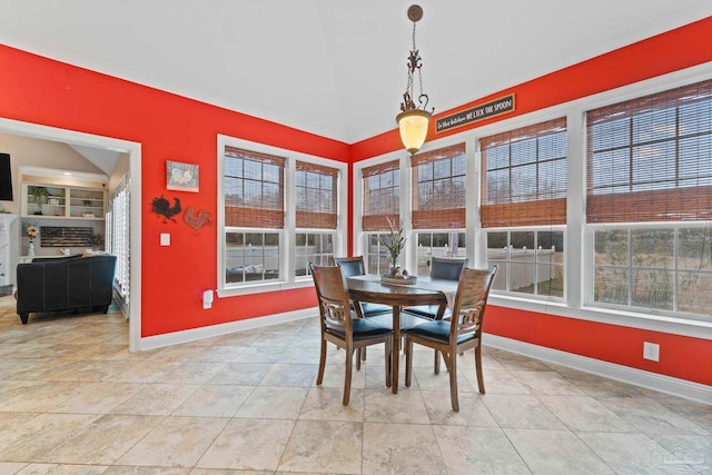 view of dining room