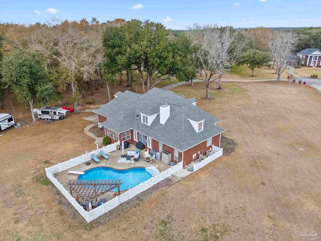 birds eye view of property