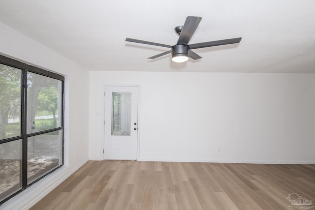60 Stanford Rd, Pensacola, FL 32506 - unfurnished room featuring light wood-type flooring, baseboards, and a ceiling fan