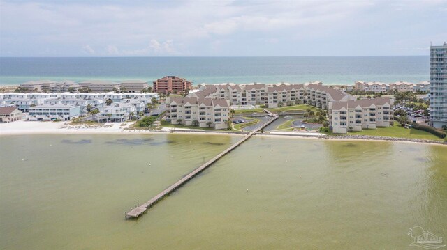 water view with a beach view