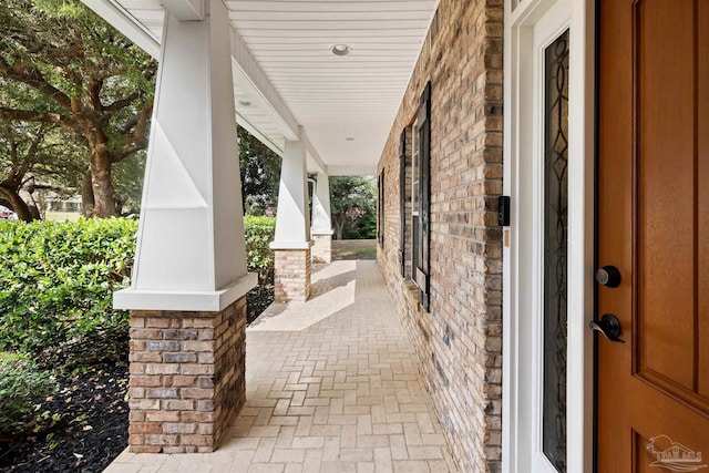 view of patio / terrace featuring covered porch