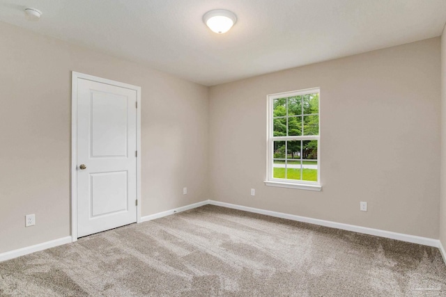 view of carpeted empty room