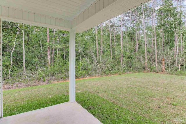 view of yard featuring a patio