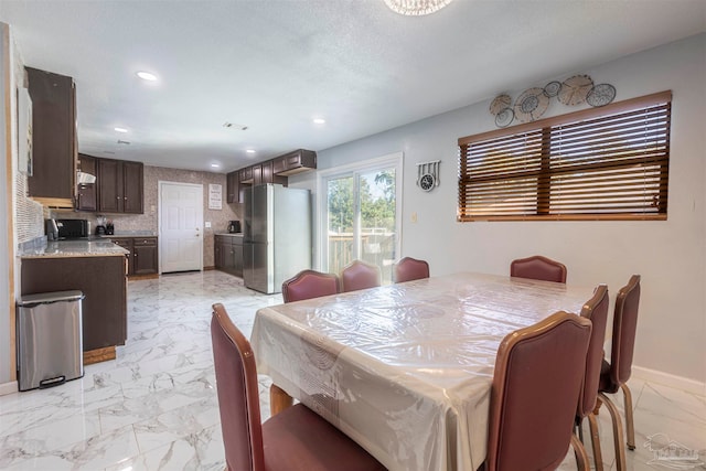 view of dining room