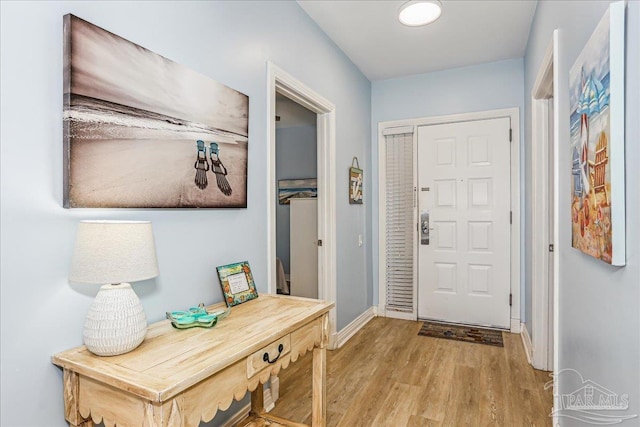 13599 Perdido Key Dr Unit T-2C, Perdido Key, FL 32507 - foyer entrance with wood finished floors and baseboards