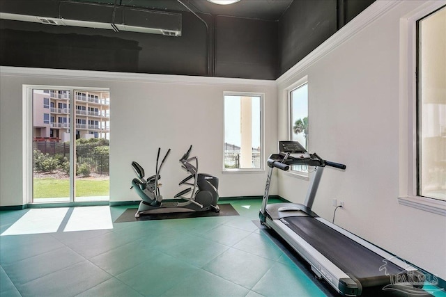 13599 Perdido Key Dr Unit T-2C, Perdido Key, FL 32507 - exercise room with plenty of natural light