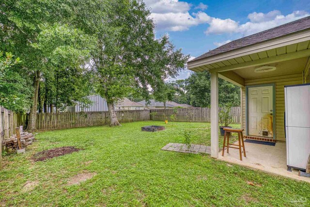 3963 Edgefield St, Pace, FL 32571 - view of yard with a fire pit