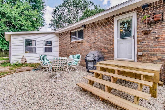 exterior space with grilling area