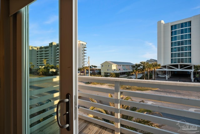 view of balcony