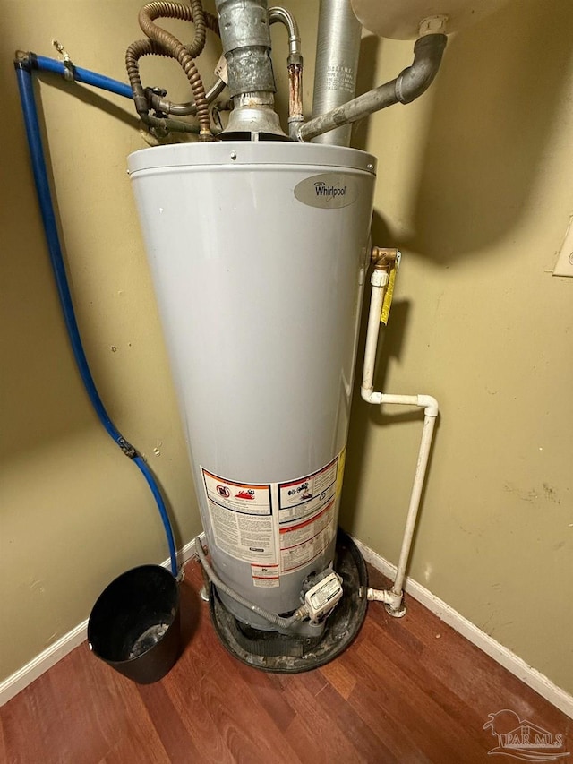 utilities featuring gas water heater