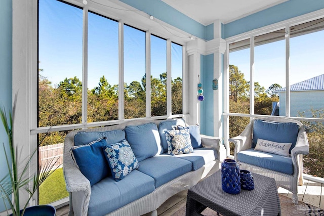 view of sunroom / solarium