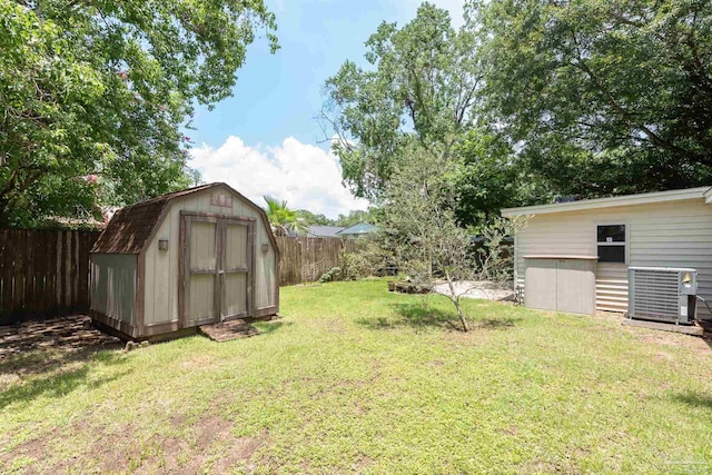 7026 Balboa Dr, Pensacola, FL 32526 - fenced backyard featuring a storage unit