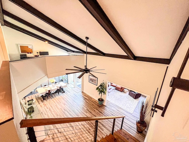 4718 Huron Dr, Pensacola, FL 32507 - living room featuring ceiling fan and wood finished floors