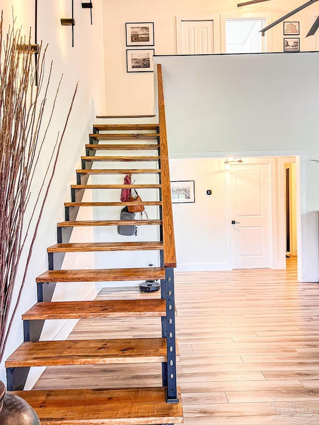 4718 Huron Dr, Pensacola, FL 32507 - stairs with wood finished floors