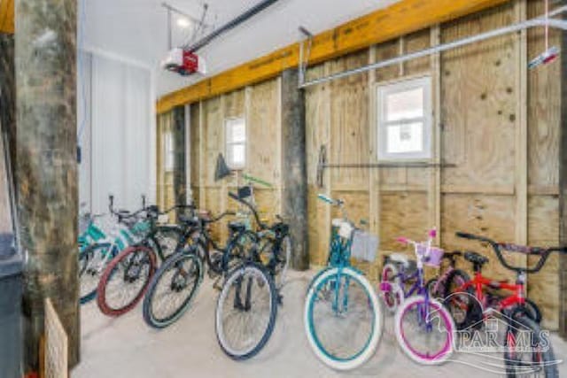 garage featuring bike storage