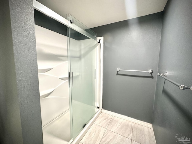 bathroom with an enclosed shower