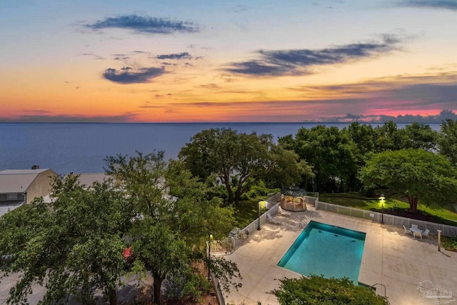 1700 Scenic Hwy Unit 404, Pensacola, FL 32503 - view of pool featuring a patio and a water view