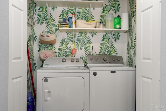 28 Easton St, Cantonment, FL 32533 - washroom with washer and dryer