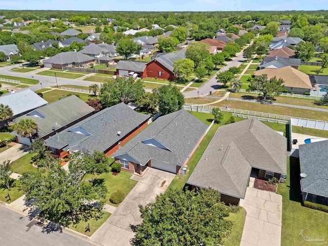28 Easton St, Cantonment, FL 32533 - aerial perspective of suburban area