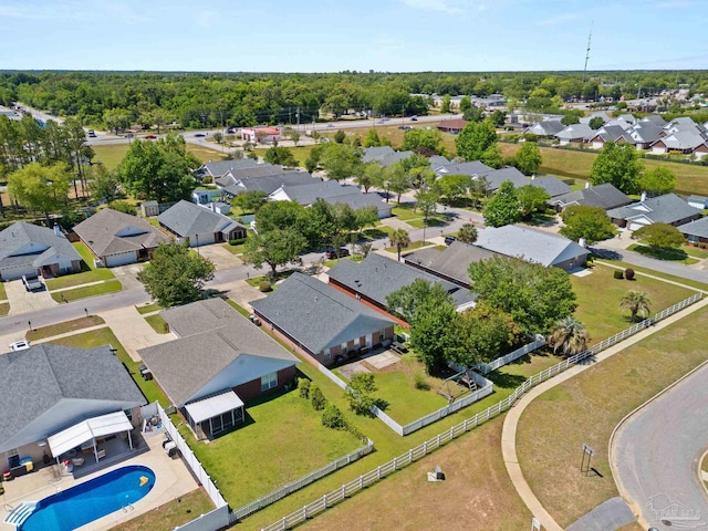 28 Easton St, Cantonment, FL 32533 - aerial view of residential area featuring a pool
