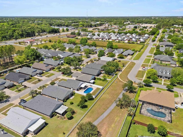 28 Easton St, Cantonment, FL 32533 - aerial view of residential area with a pool
