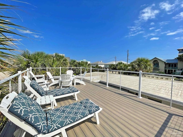 1207 Ariola Dr, Pensacola Beach, FL 32561 - view of wooden deck