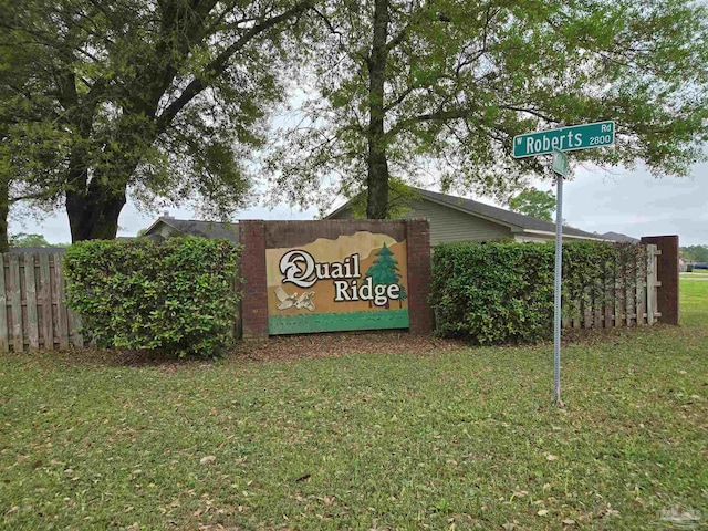 257 Millet Cir, Cantonment, FL 32533 - community / neighborhood sign featuring fence and a yard