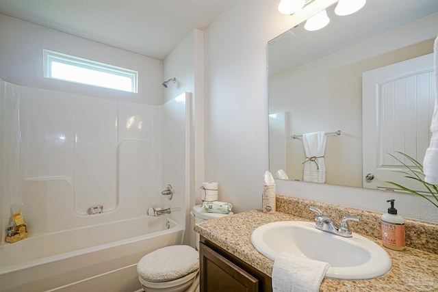 257 Millet Cir, Cantonment, FL 32533 - bathroom with vanity, tub / shower combination, and toilet