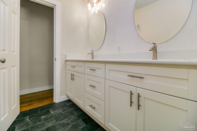 bathroom featuring vanity