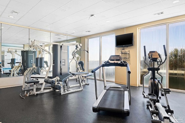 view of exercise room