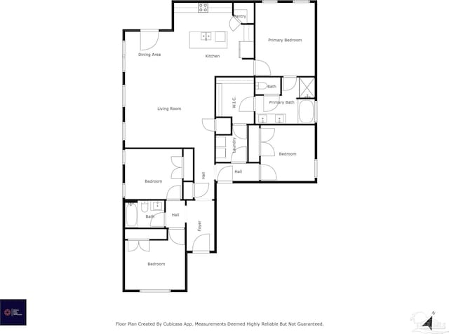 1223 Fenwick Ct, Cantonment, FL 32533 - view of property floor plan