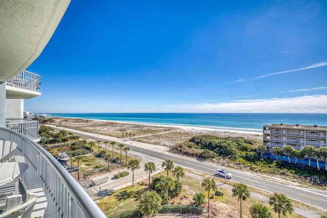 water view with a beach view