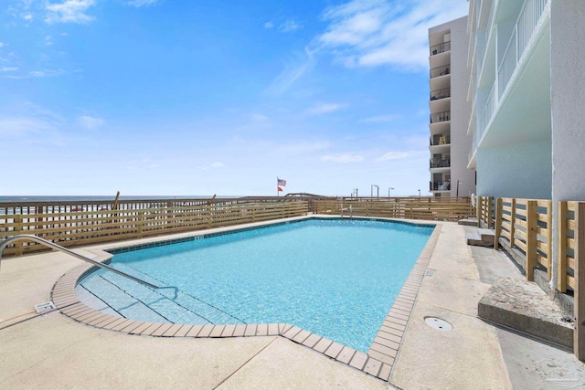 view of pool