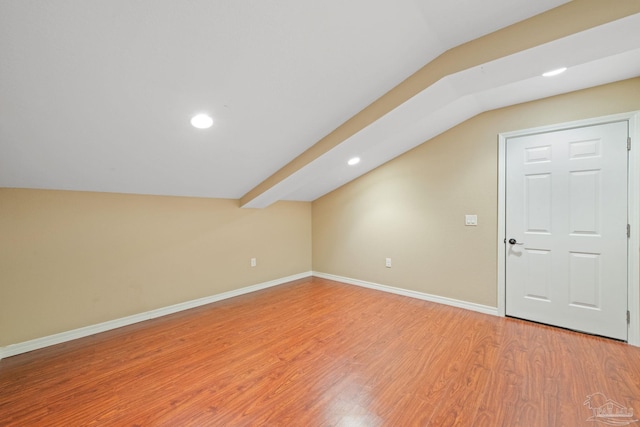 6781 Generals Ln, Pace, FL 32571 - bonus room with vaulted ceiling, light wood-style floors, and recessed lighting