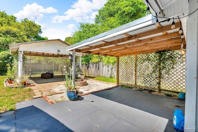 407 Rue Max St, Pensacola, FL 32507 - view of patio / terrace featuring fence