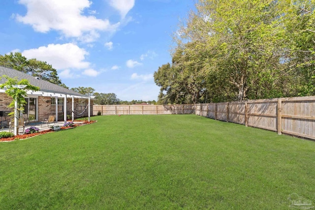 544 Batten Blvd, Pensacola, FL 32507 - view of yard with a patio area and a fenced backyard