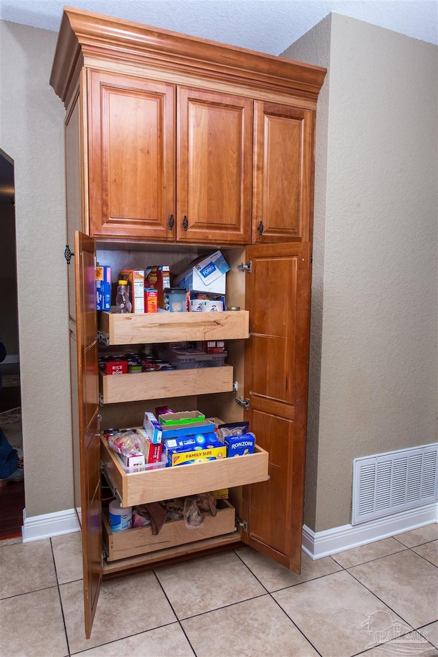 pantry with visible vents