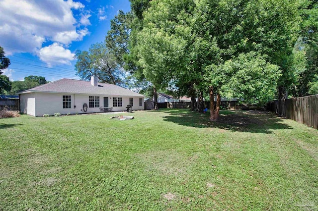 6439 Dallas Ave, Pensacola, FL 32526 - view of yard with a fenced backyard