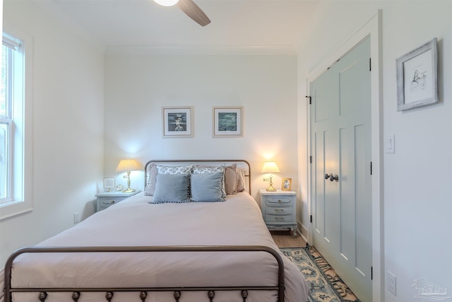 920 W Chase St, Pensacola, FL 32502 - bedroom featuring multiple windows and ceiling fan