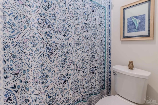 920 W Chase St, Pensacola, FL 32502 - bathroom with toilet and curtained shower