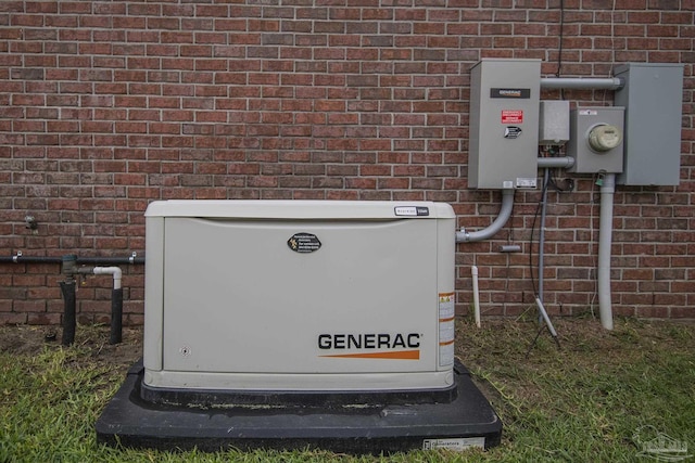 3200 Silverleaf Dr, Pensacola, FL 32504 - exterior view of a power unit, brick siding, and electric meter