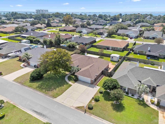 birds eye view of property featuring a residential view