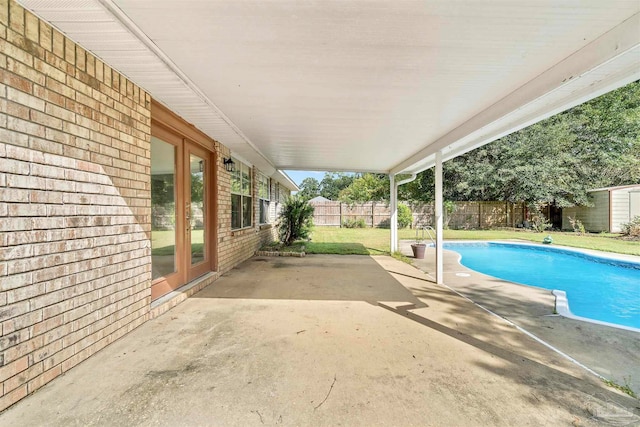 view of pool with a patio