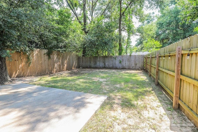 view of yard featuring a patio