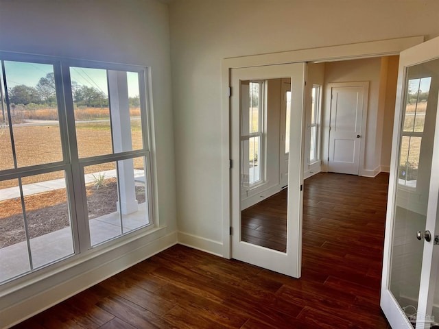 4420 Russell Elliott Rd, Jay, FL 32565 - doorway featuring dark wood-type flooring, baseboards, and plenty of natural light