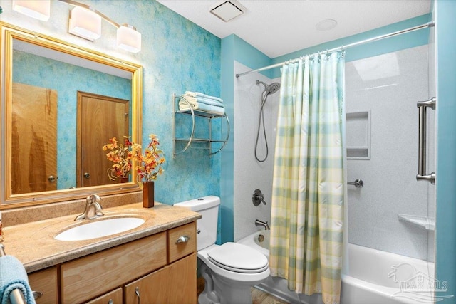 1948 Tanbark Dr, Milton, FL 32583 - bathroom with shower / bath combo with shower curtain, vanity, and toilet