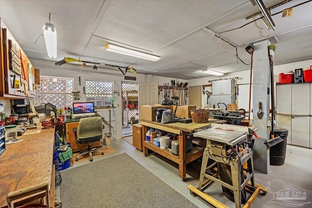 1948 Tanbark Dr, Milton, FL 32583 - basement featuring a workshop area