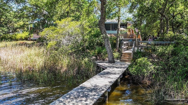 1948 Tanbark Dr, Milton, FL 32583 - view of dock area
