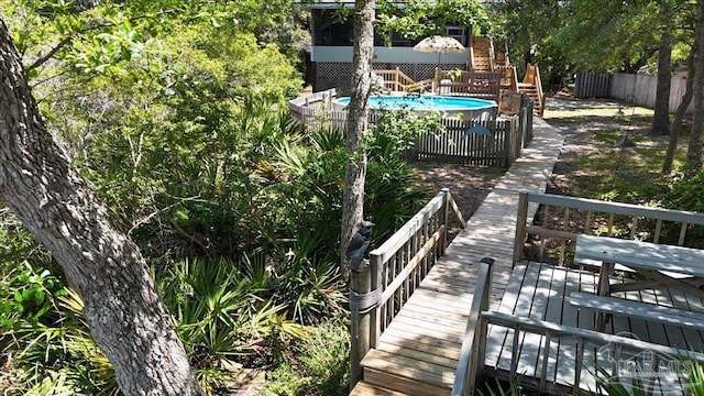 1948 Tanbark Dr, Milton, FL 32583 - deck with fence