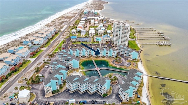 1150 Ft Pickens Rd Unit C7, Pensacola Beach, FL 32561 - aerial overview of property's location with expansive beach
